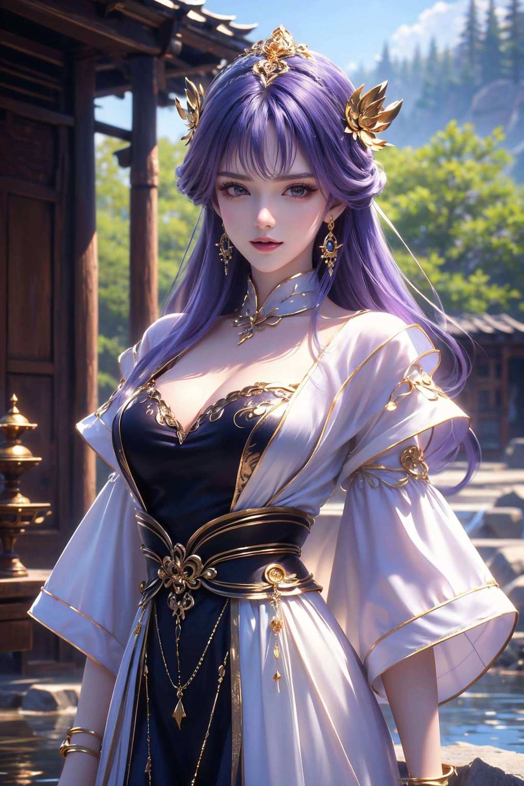 每张壁纸都如玄幻世界里的神笔马良动漫美女的灵动倩影