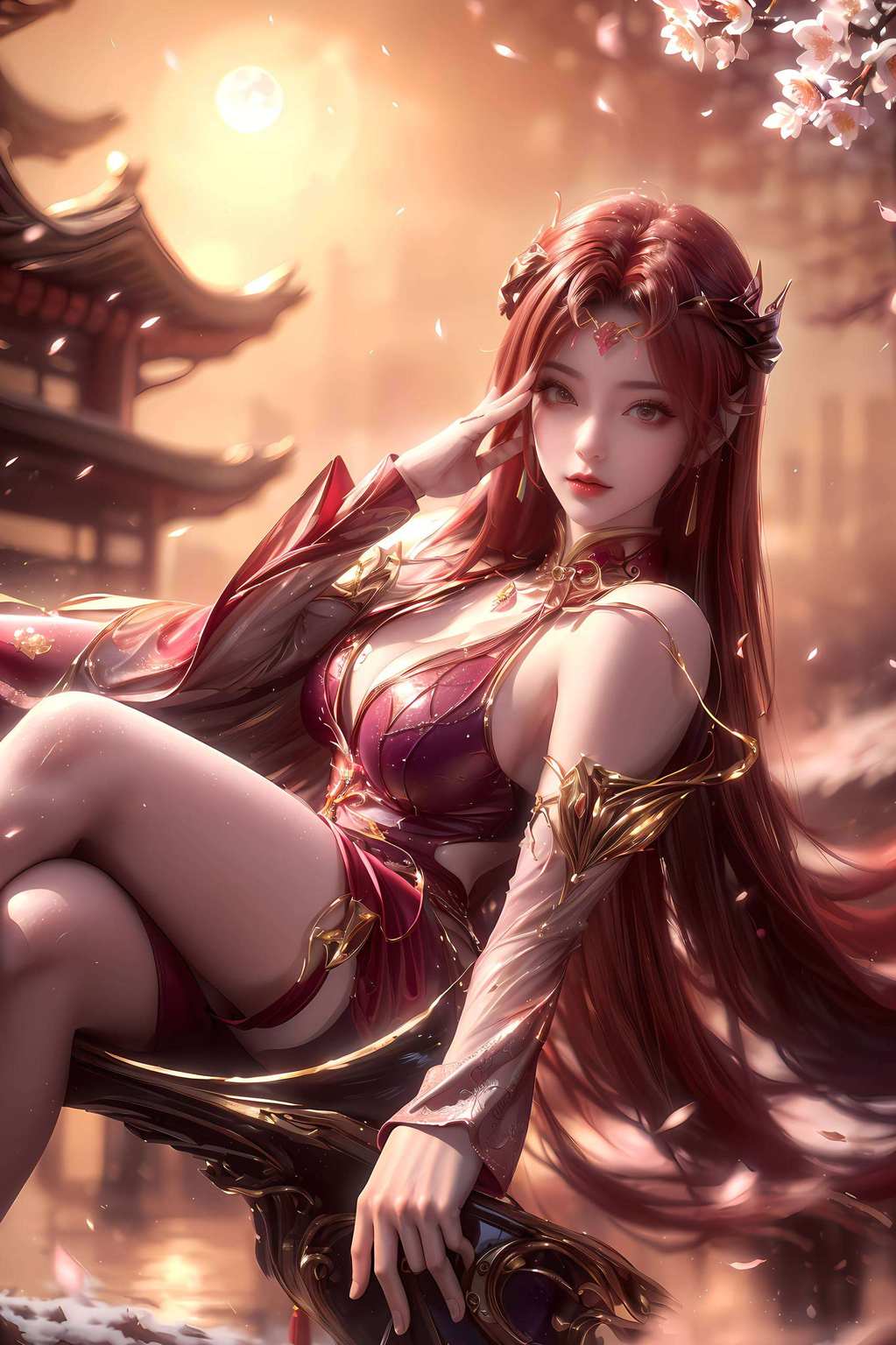 她是国漫中的绝世美女她的身影