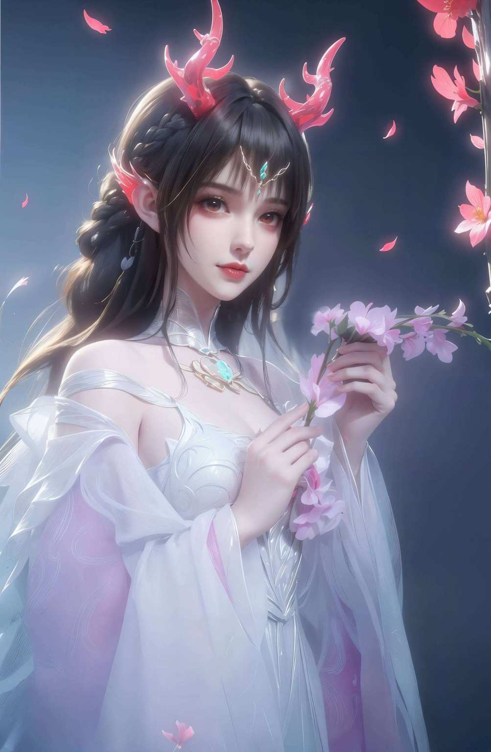 绝对能满足你对美和幻想的所有期待！这壁纸还带着玄幻的色彩