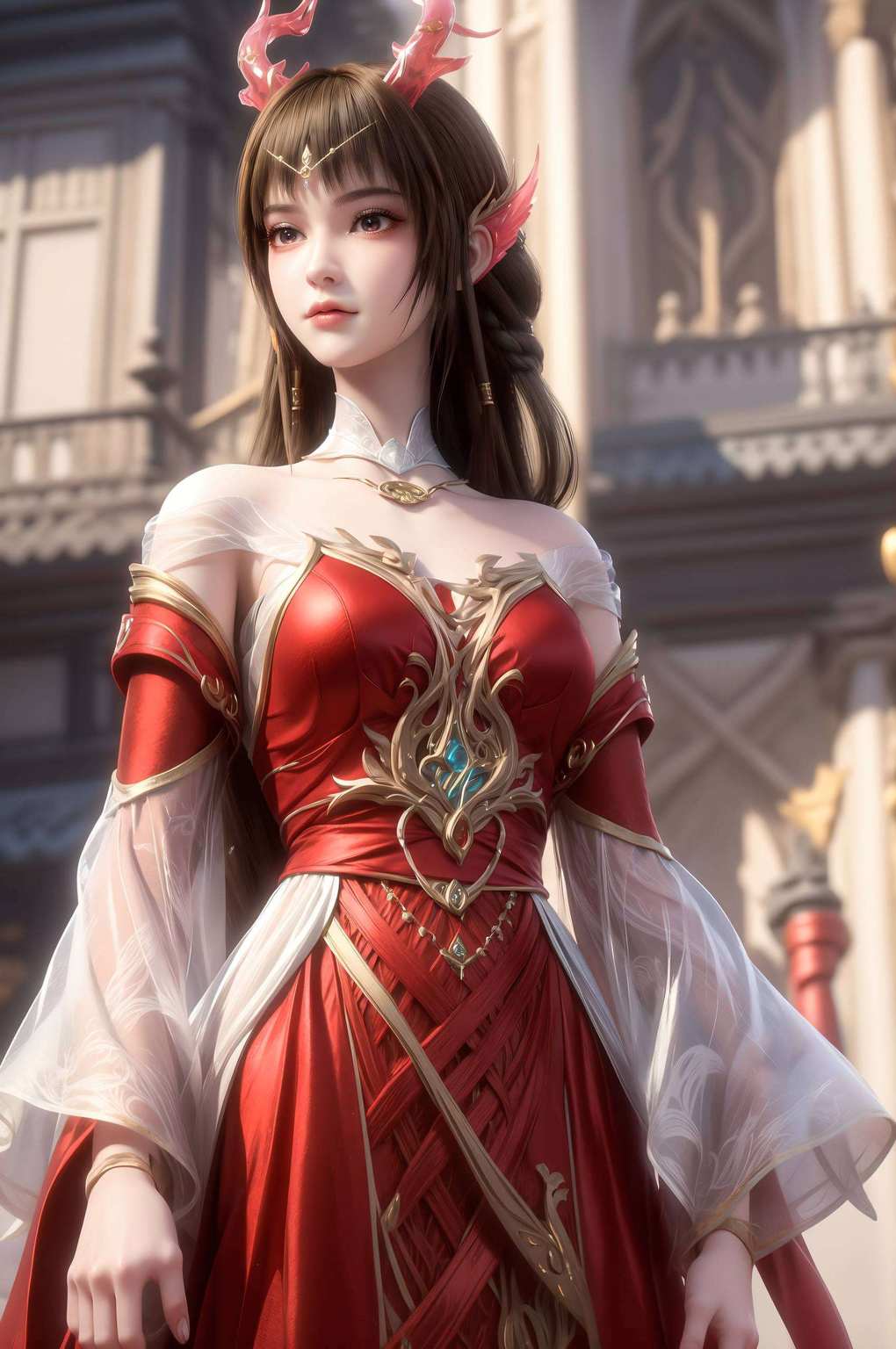 沐浴中亦修炼眼神这国漫女神