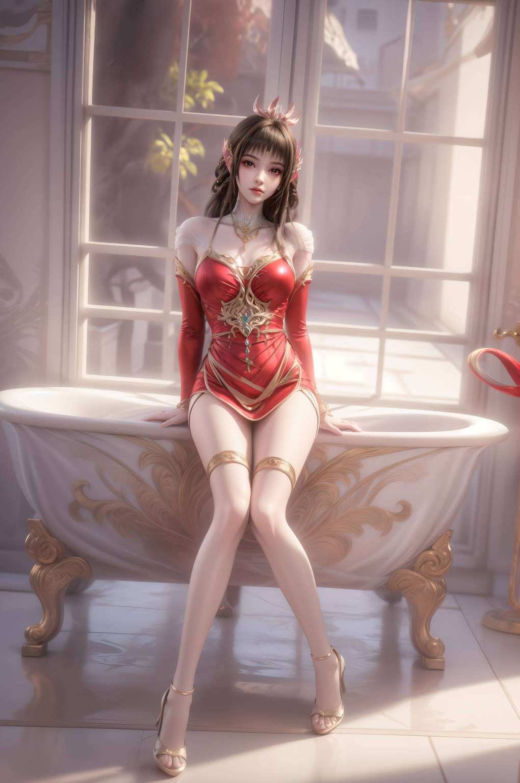 云落仙子墨色渲染