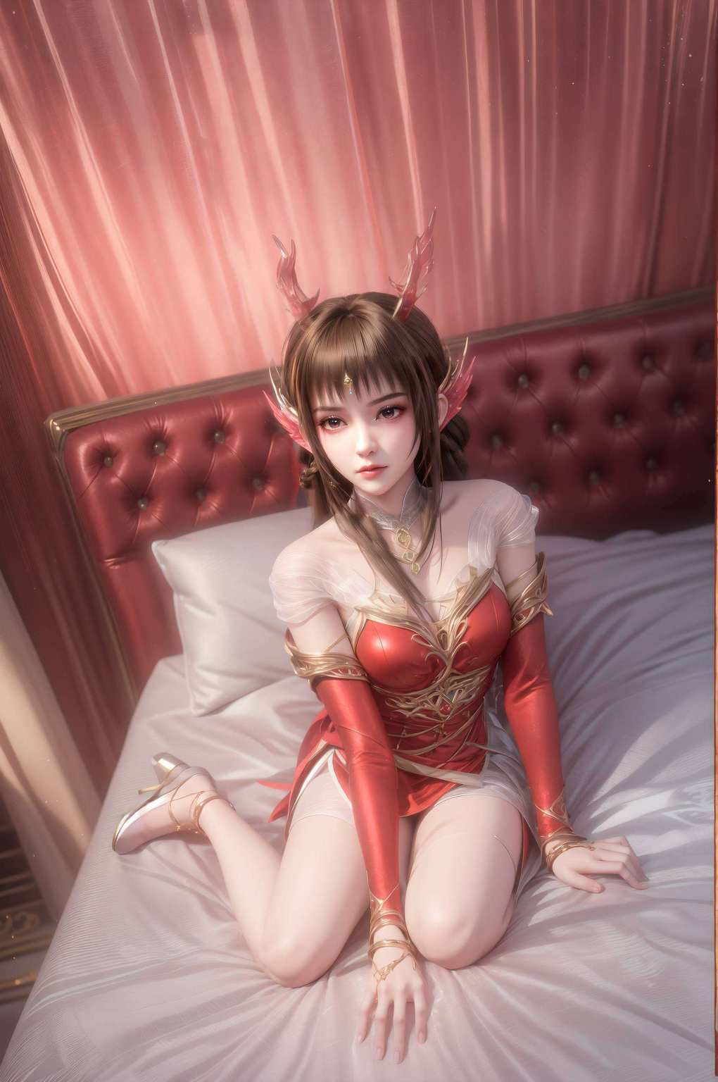 嘿简直能勾魂夺魄！百炼成神里的国漫女神