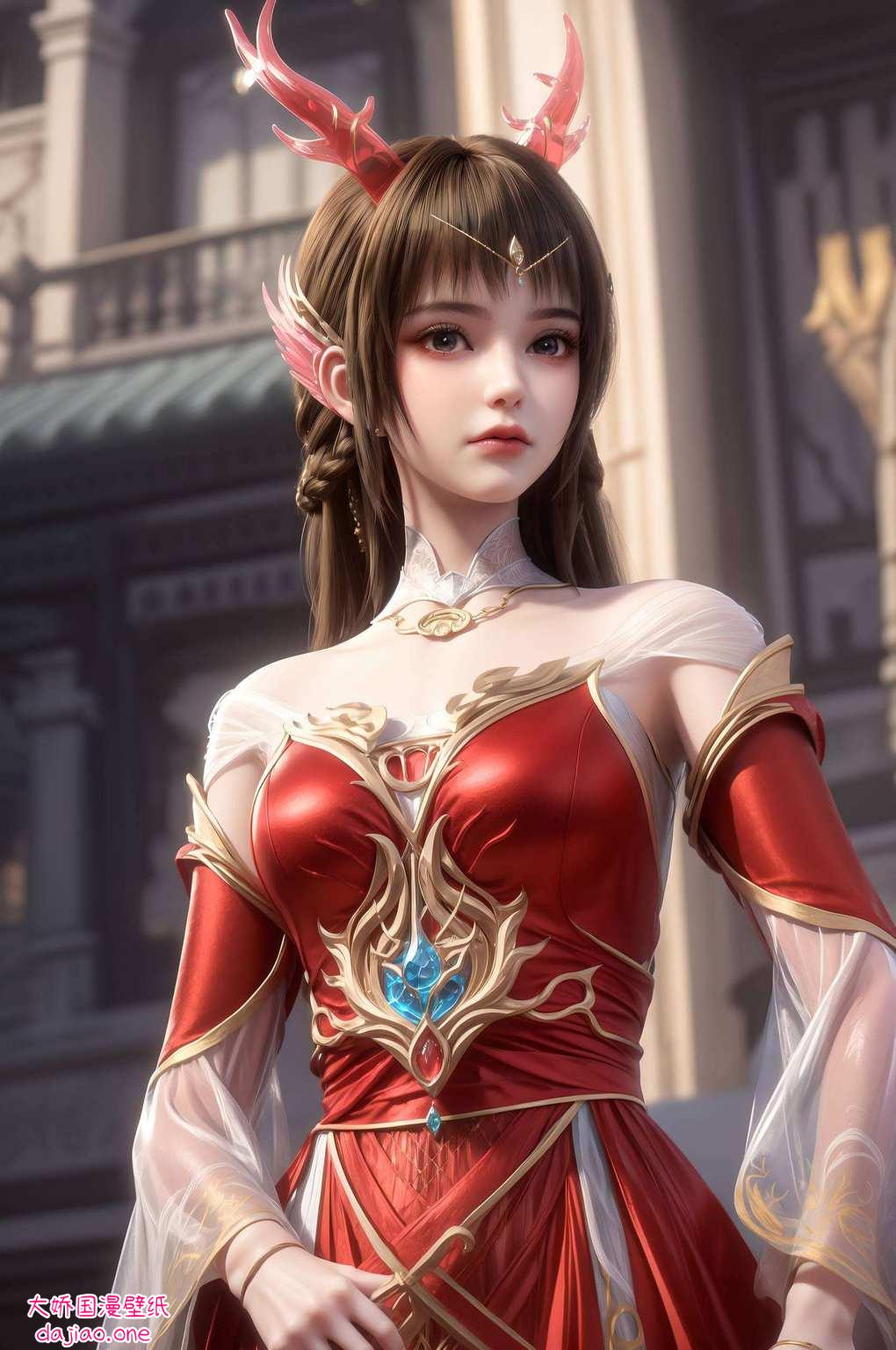 成为了无数动漫迷心中的经典国漫女神高清壁纸上的她