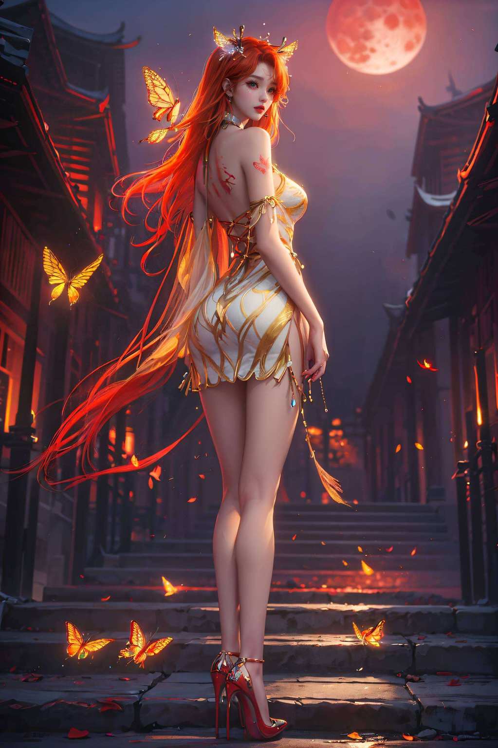 穿上裙子的她更是宛如画中人让你的手机瞬间变身玄幻世界的小窗口