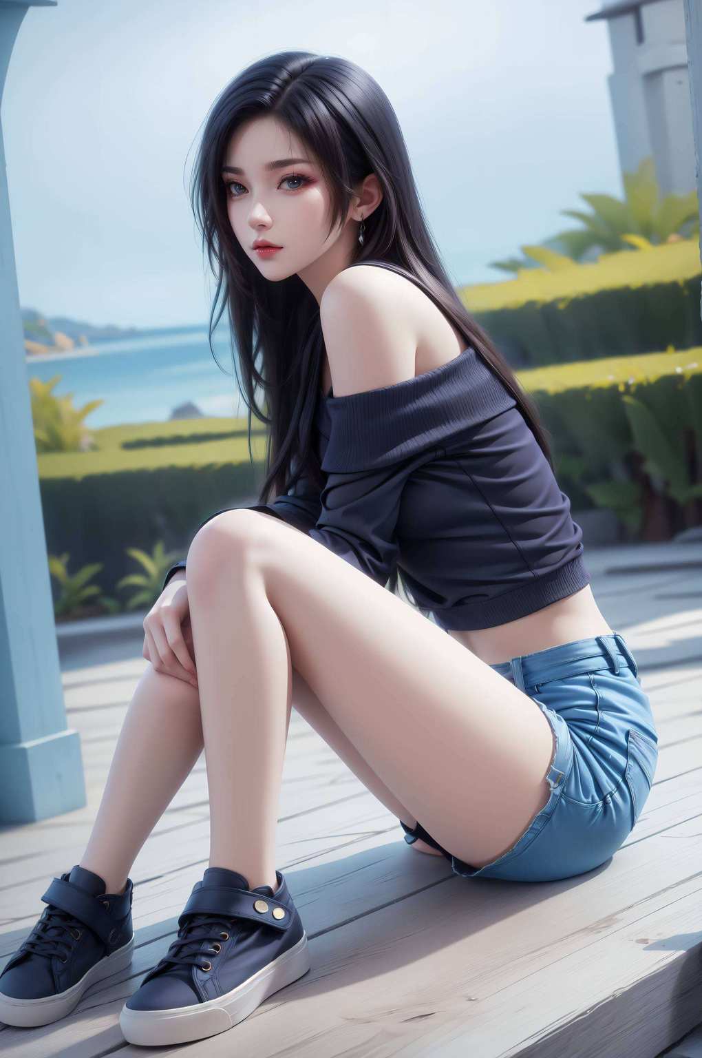 动漫迷们那修长的腿型和曼妙的身姿