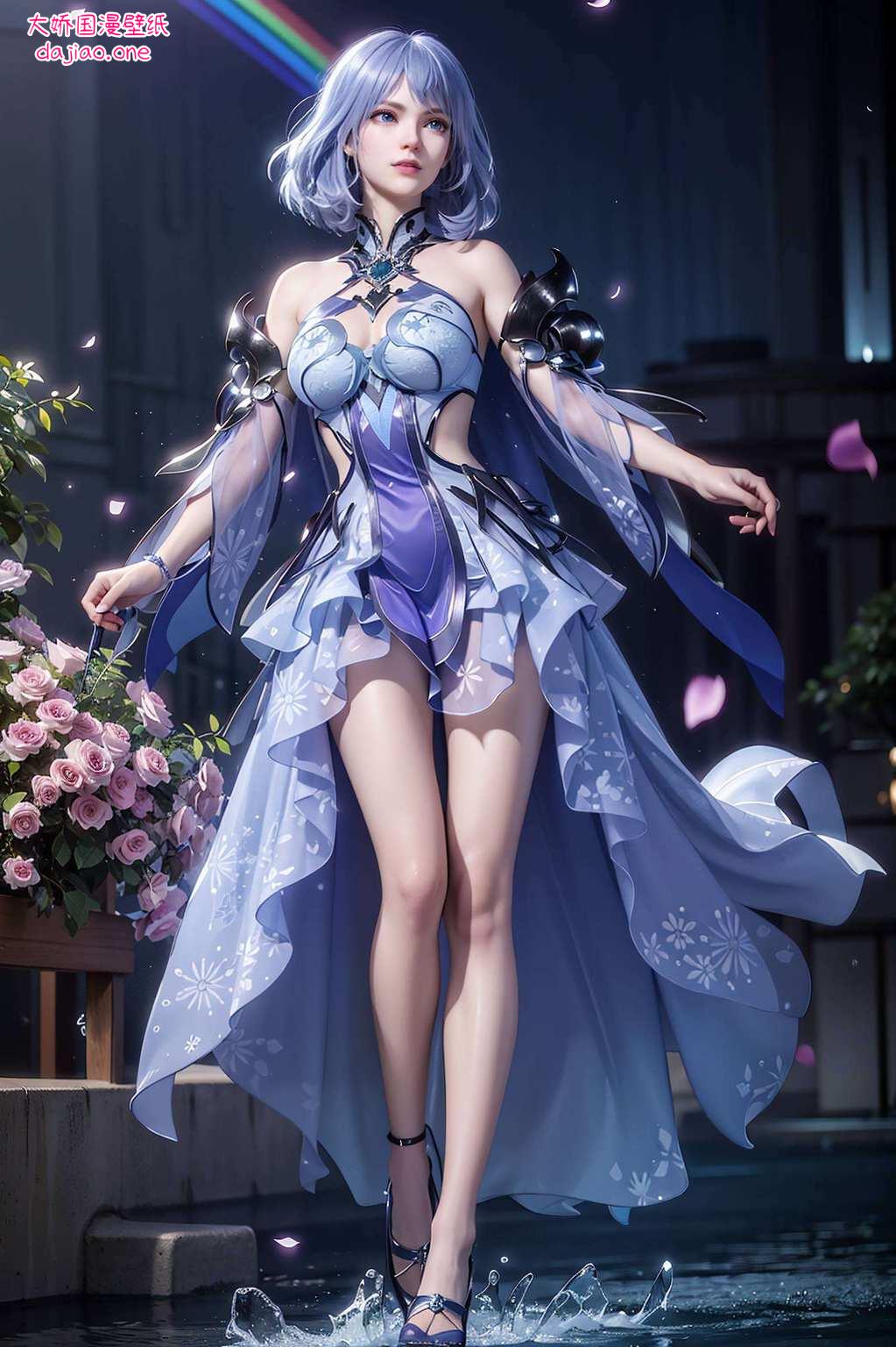 水冰儿她的风采如同冬日里的雪花
