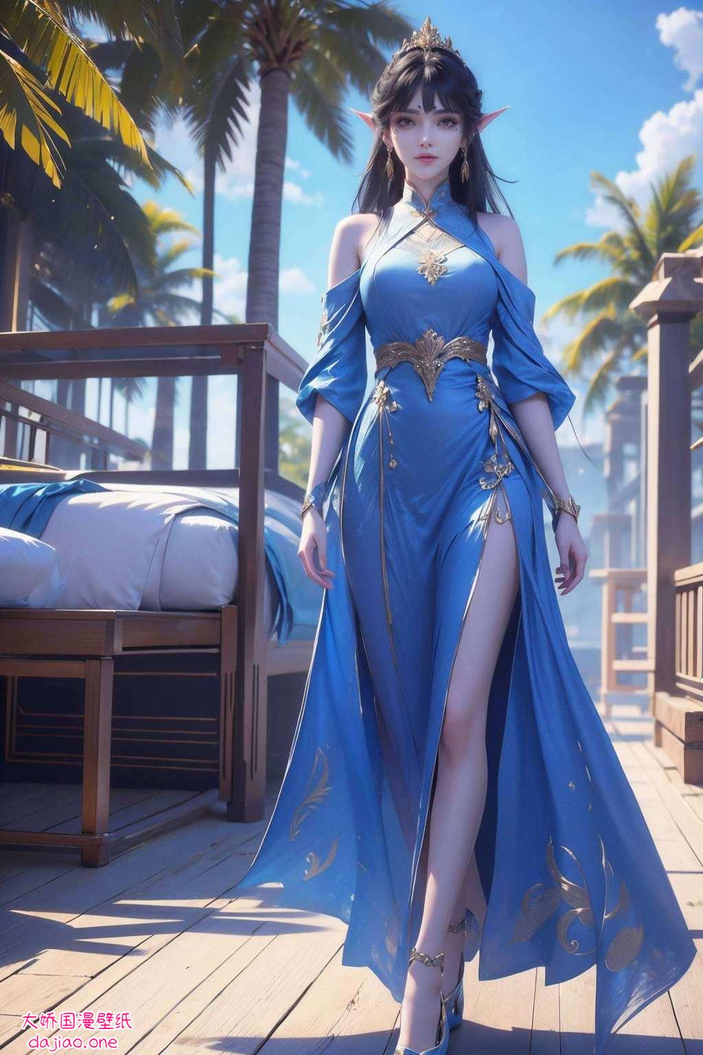 这位天妖凰族的女神不仅美得让人忍不住偷看