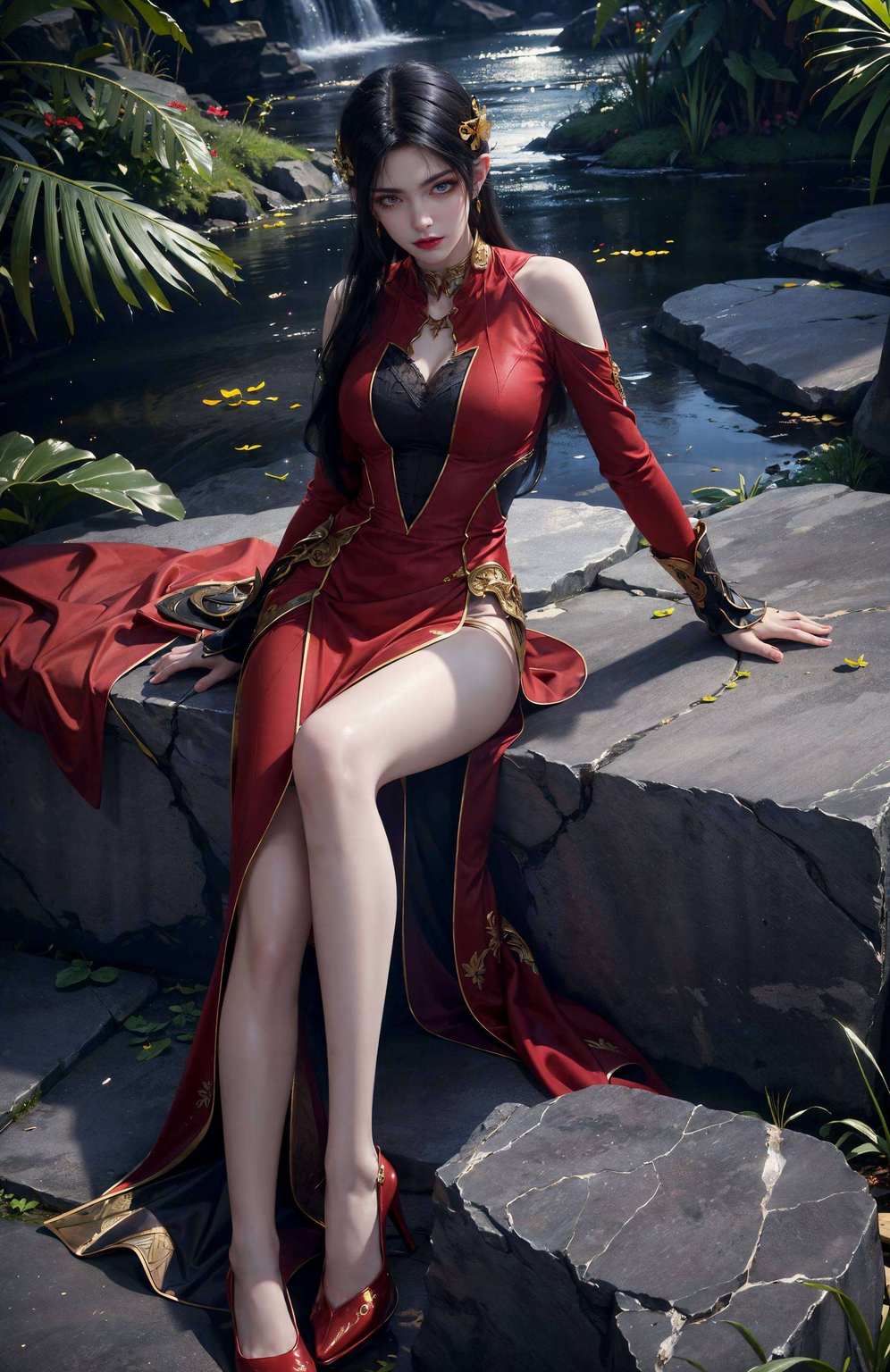 每一款都是精心打造她的蛇女形象简直霸气侧漏