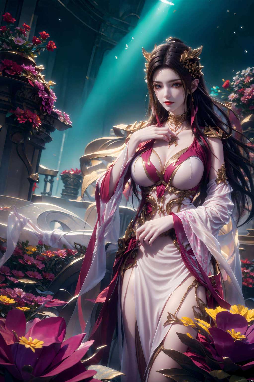 壁纸间窥幽梦彩鳞绕屏