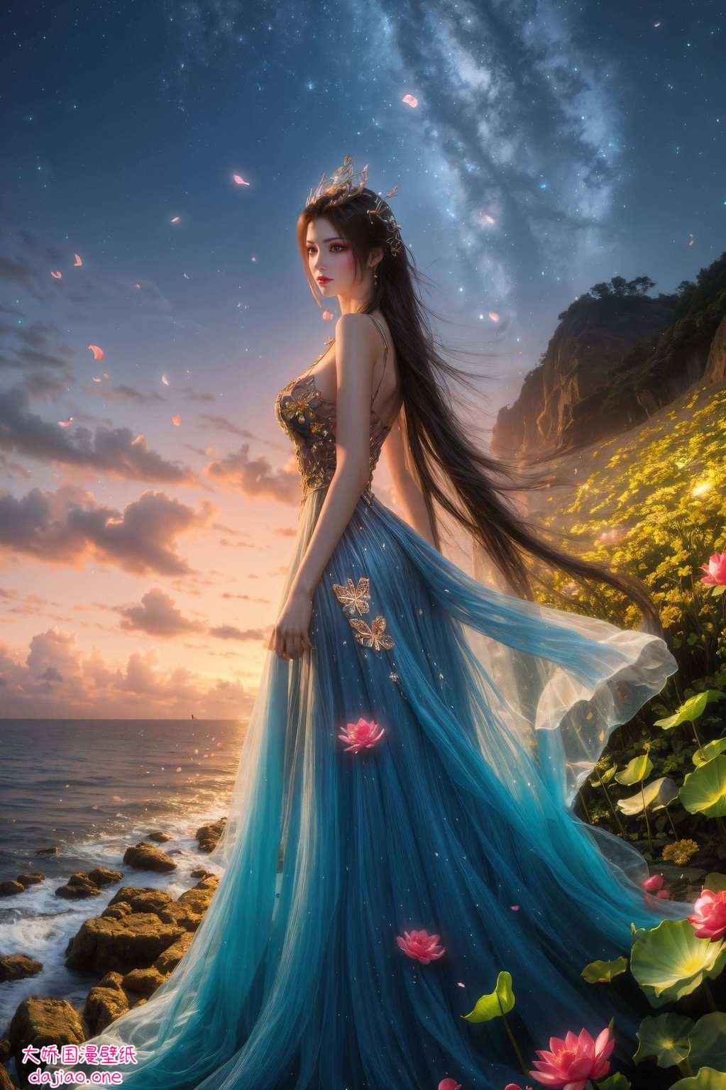 壁纸上更是美艳不可方物手机背景换上她
