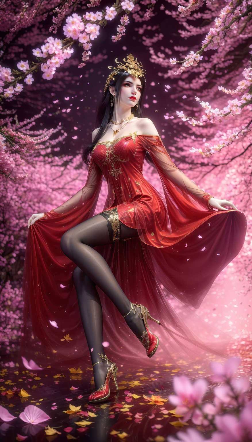 彩鳞闪耀蛇尾舞动间