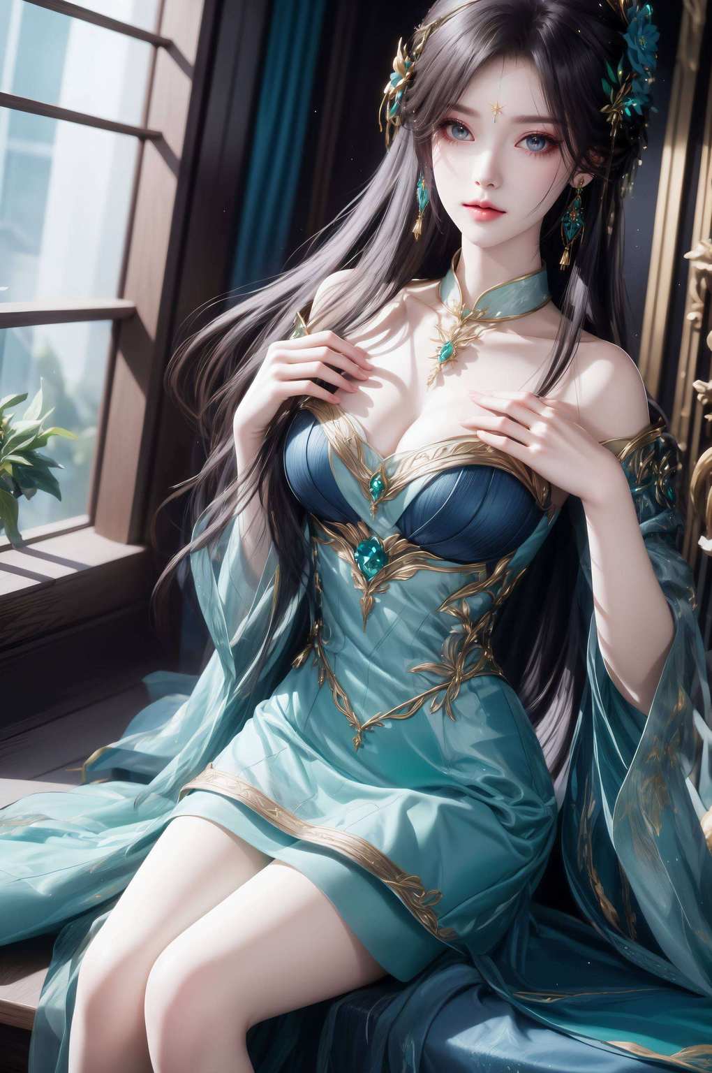 以其丽质吾以毛笔墨染