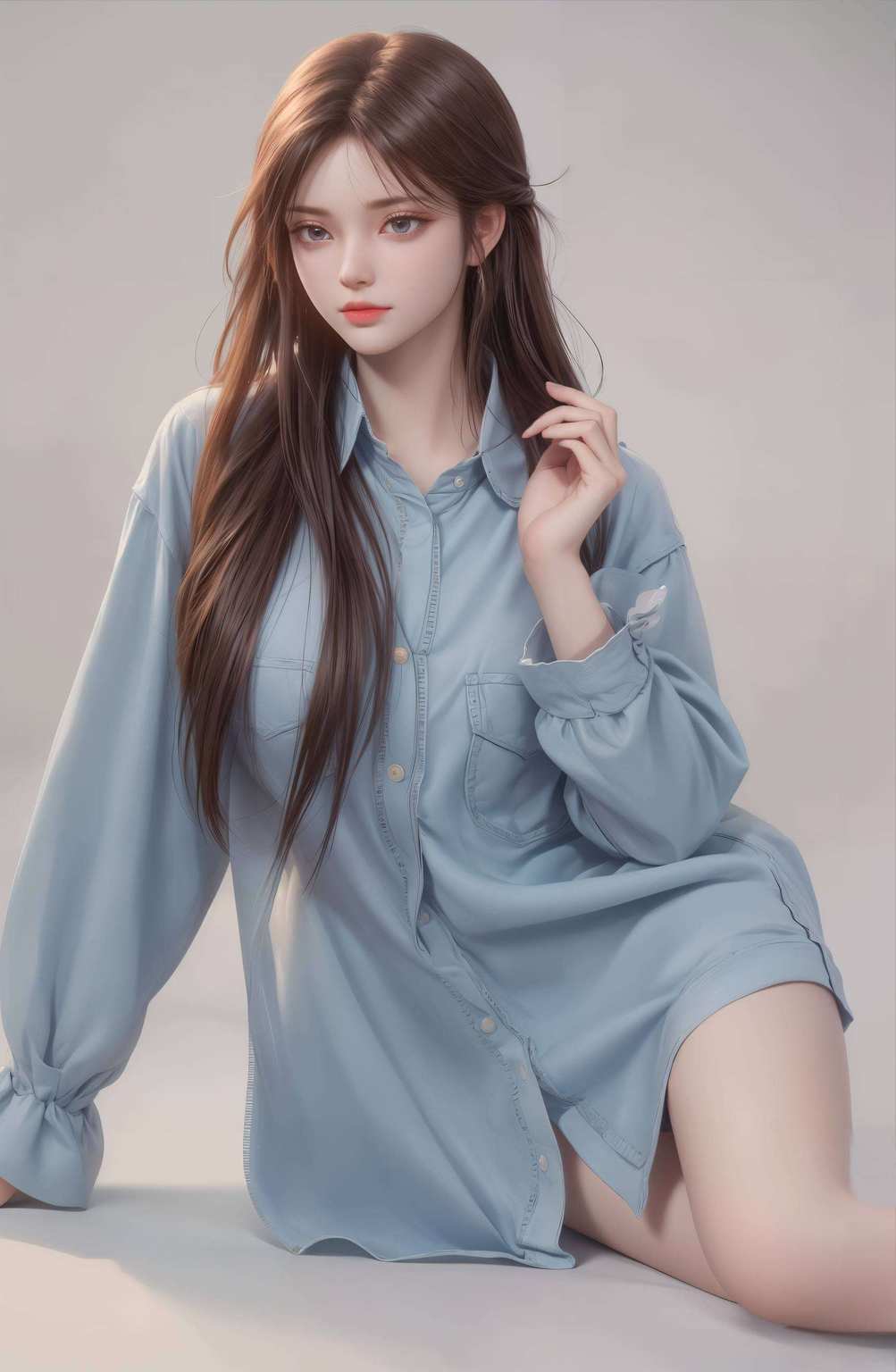 壁纸上的她更是美得让人眼前一亮萧薰儿