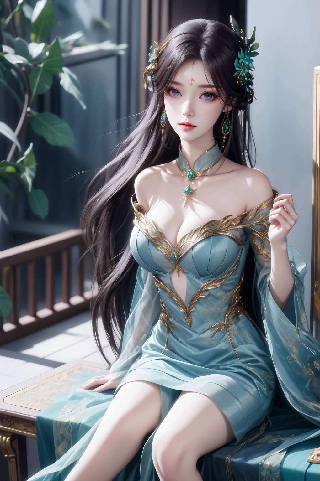 壁纸之上玉颜映壁