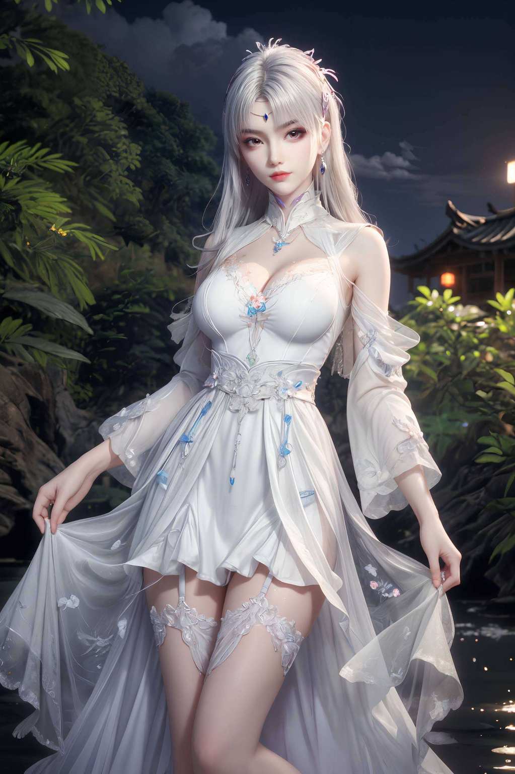 还有着让人一见倾心的美颜别只顾着她的正面