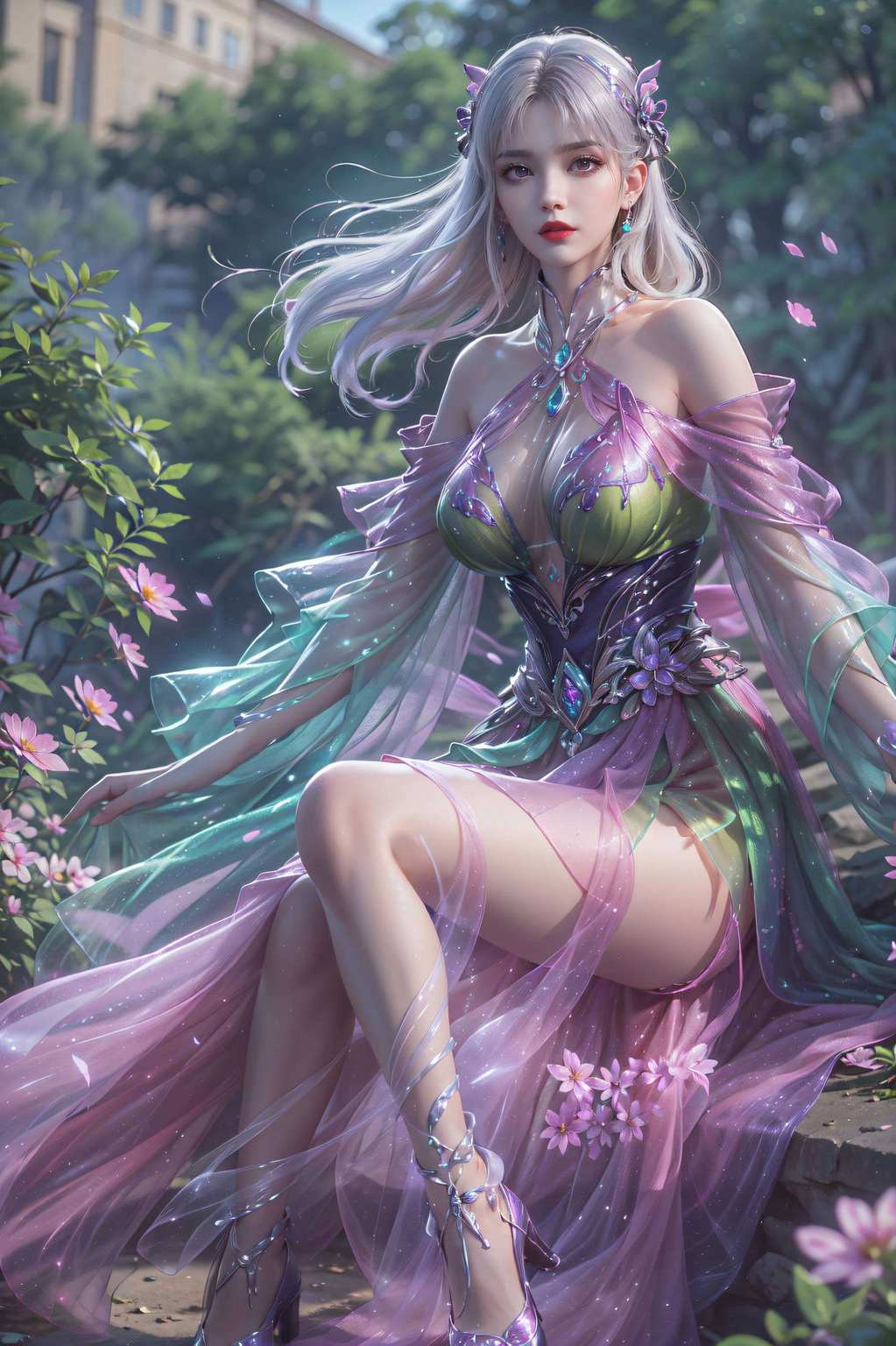 那位身着白裙的神秘国漫女神她是国漫界的白衣天使
