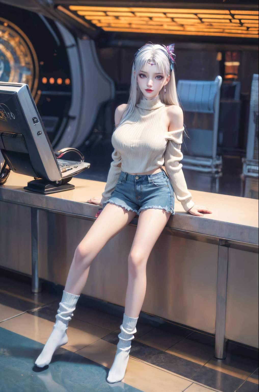 壁纸映艳丽影动漫美女灵动舞
