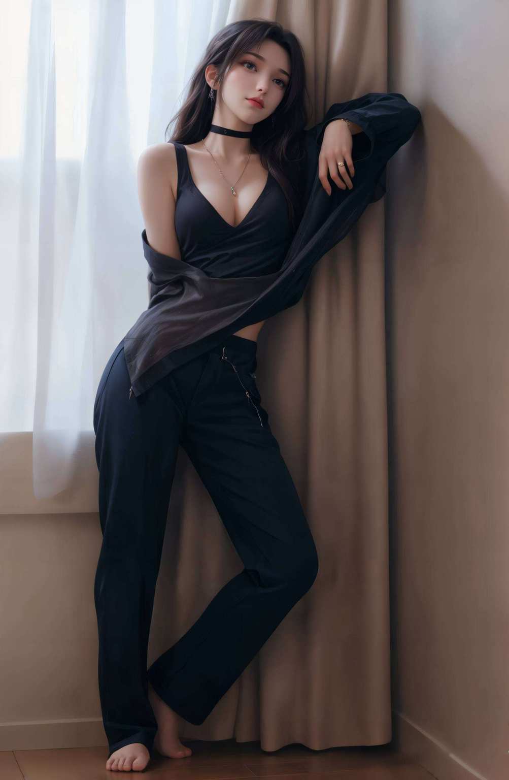 壁纸上的每一次凝视都让人心跳加速与国漫美女共舞云端
