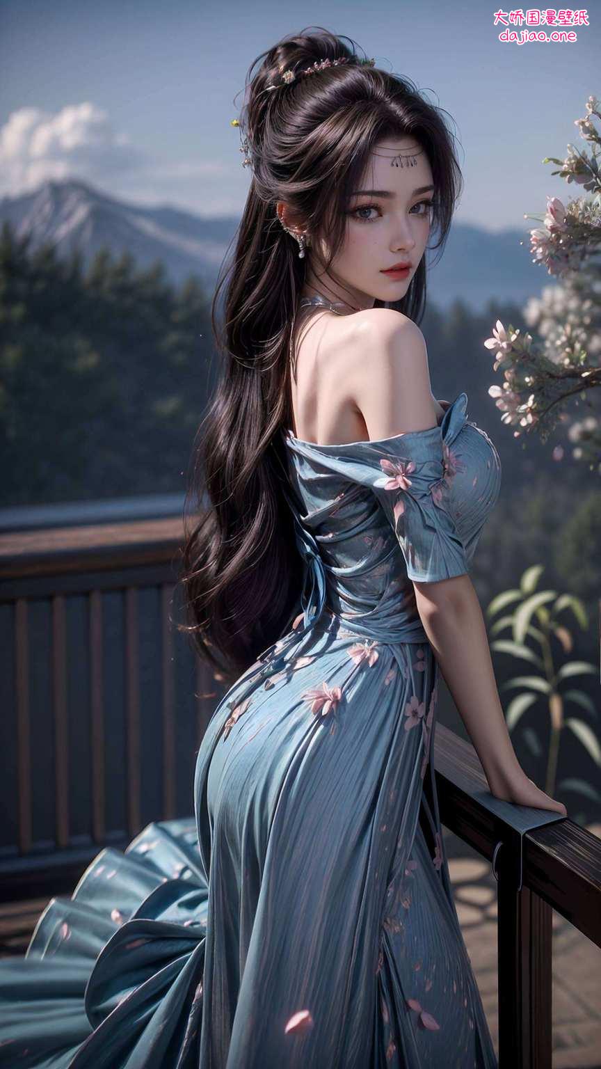 护眼又养眼美得让人舔屏！云韵姐姐那飘逸的长发、深邃的眼神