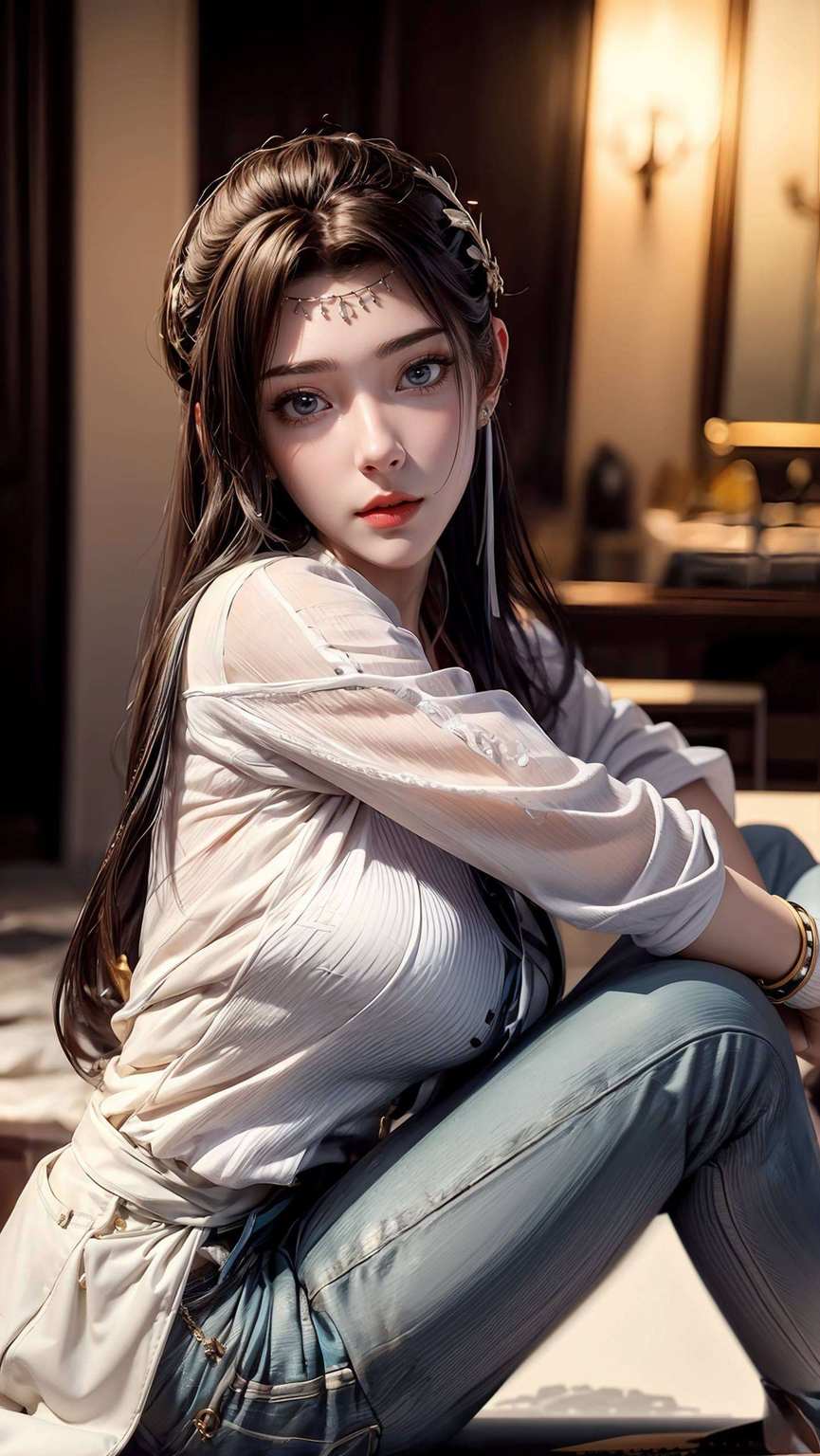 如同她的气质那翩翩仙子