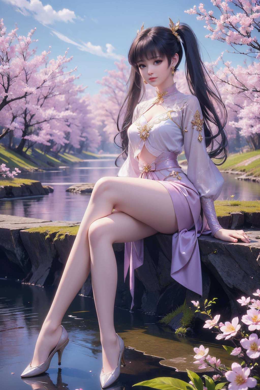 嘿简直让人眼前一亮！想要你的电脑也变得美美哒吗？那就赶紧来下载这款斗破苍穹紫妍壁纸吧！