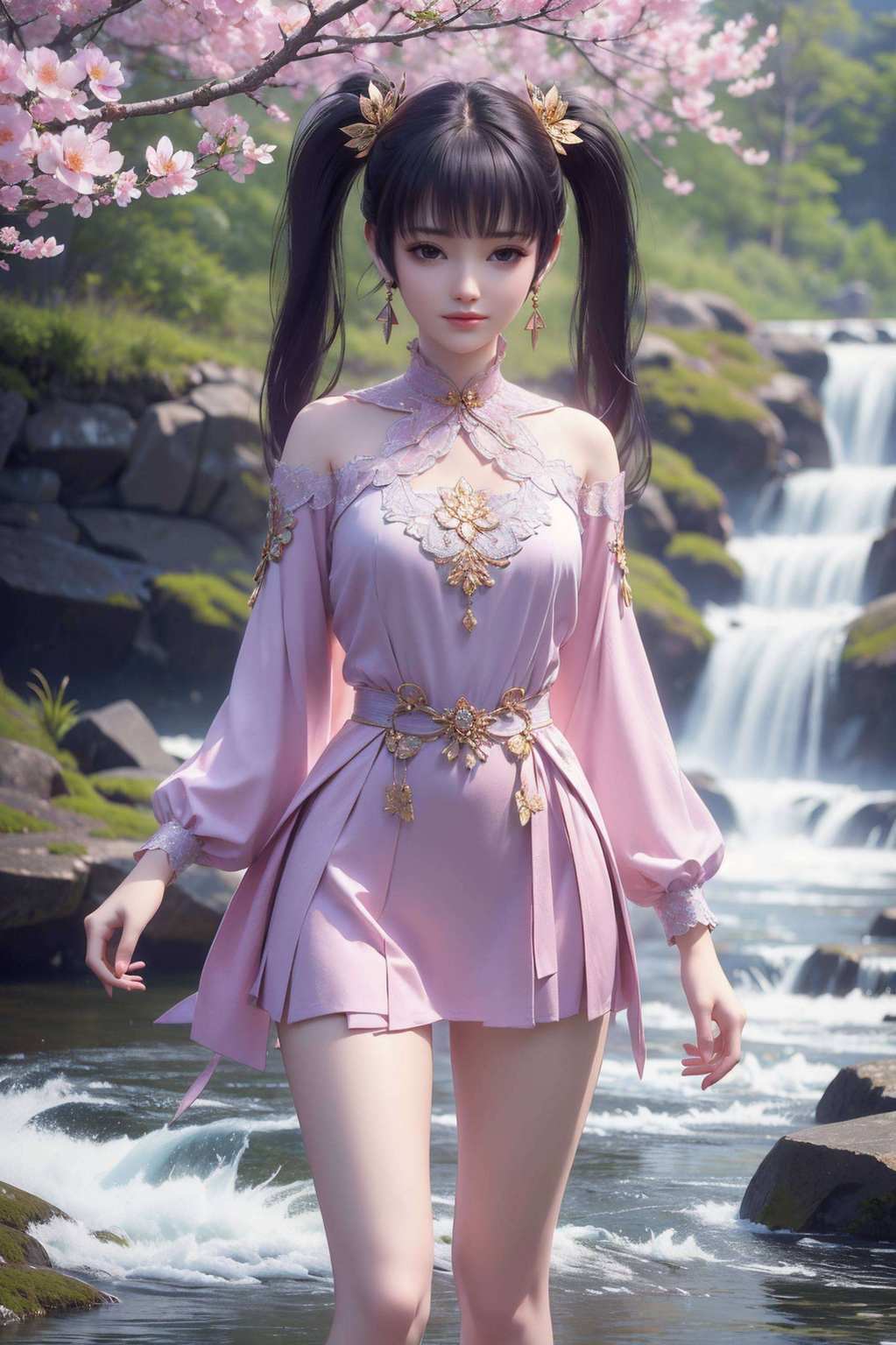 犹如太虚古龙壁画中的仙女动漫界的魅力女神