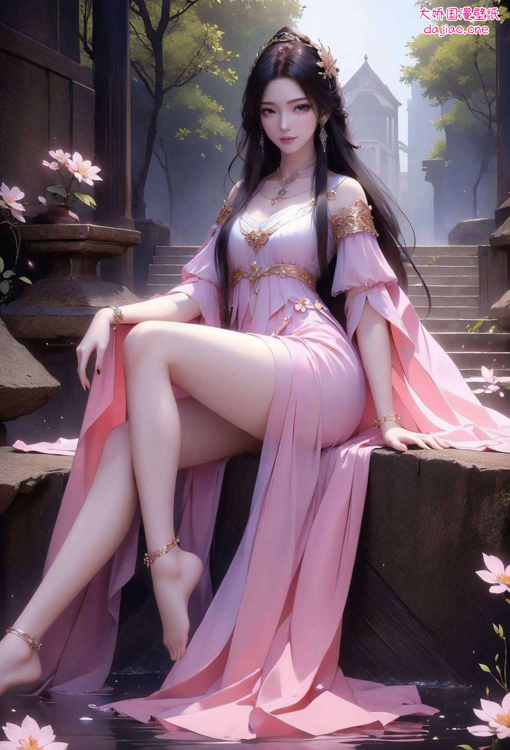 美得让人心醉神迷邂逅紫灵壁纸的绝世美女