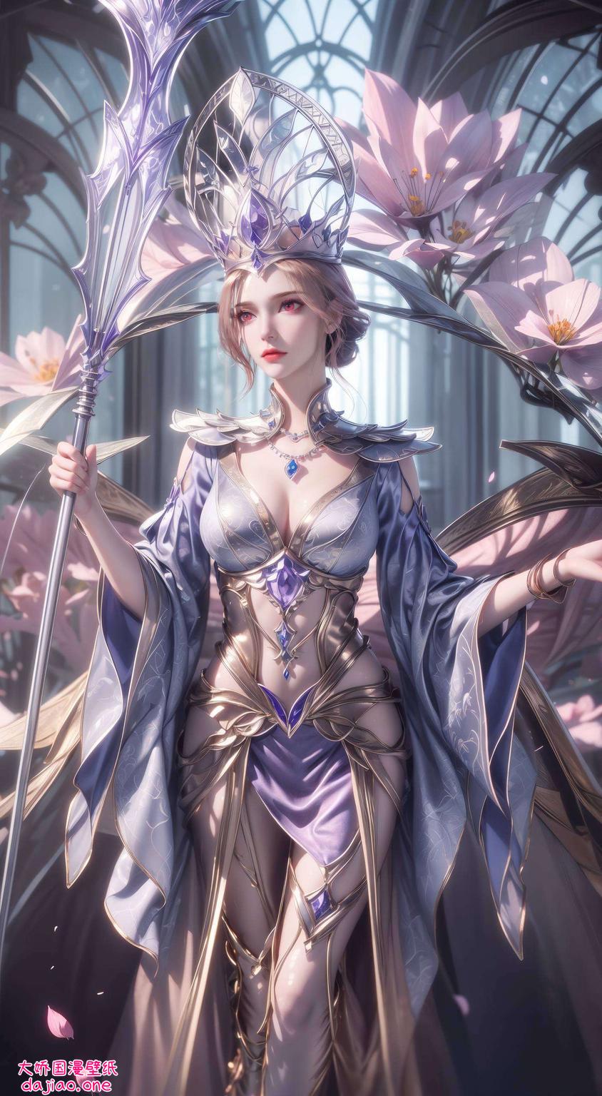 感受比比东的官方魅力！这款超精致对称的iPad简洁壁纸探索斗罗大陆的神秘