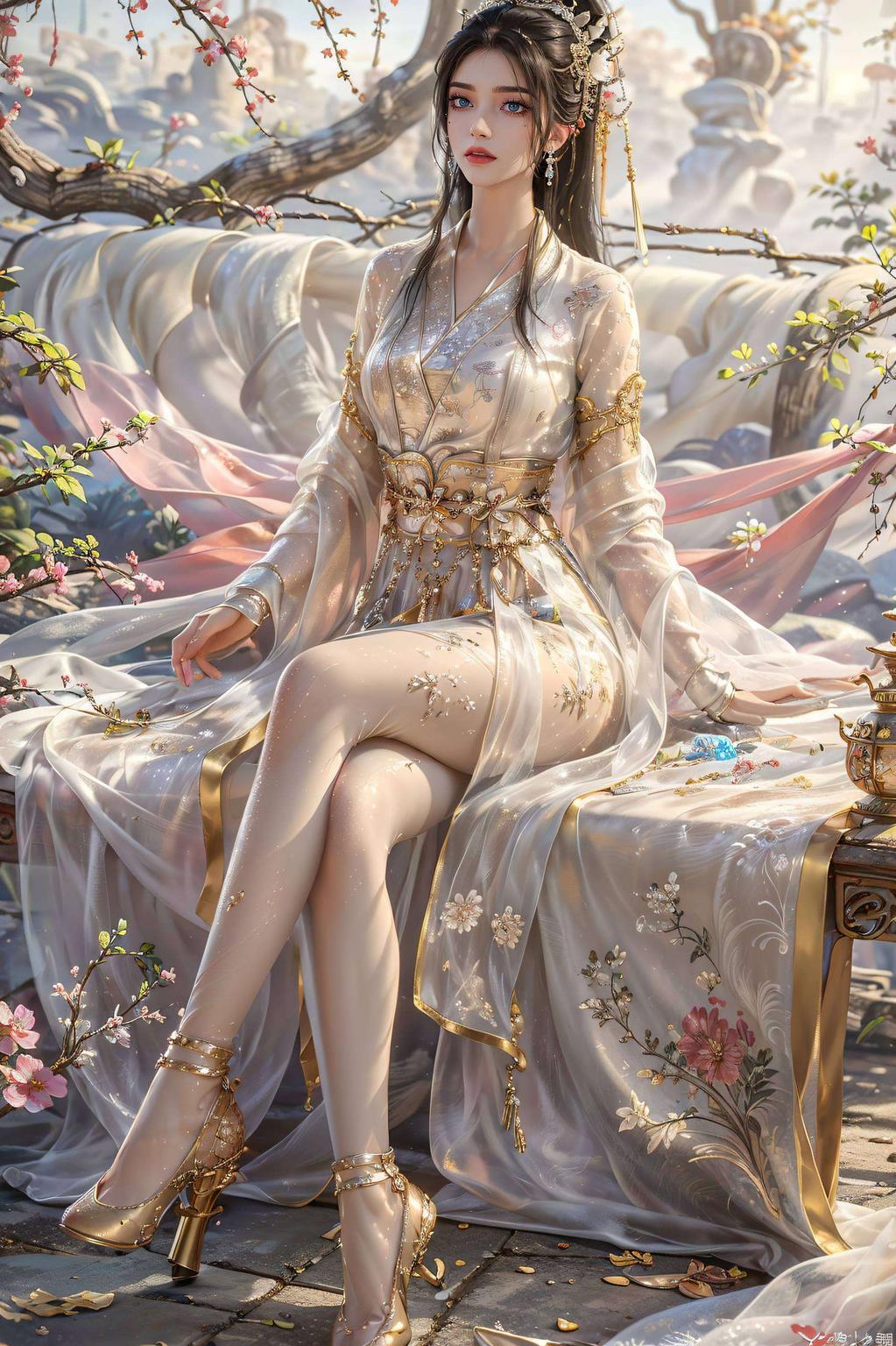 每一个pose都宛如古典诗词中的绝美意象让你的桌面也沐浴在这份宁静雅致之中