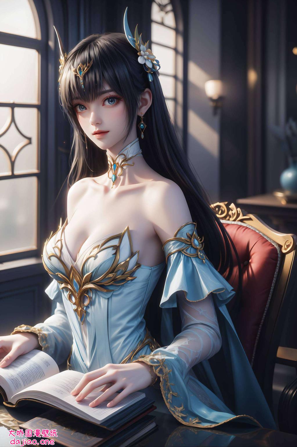 她那可爱的形象如同一束温暖的光每一笔线条都饱含情感