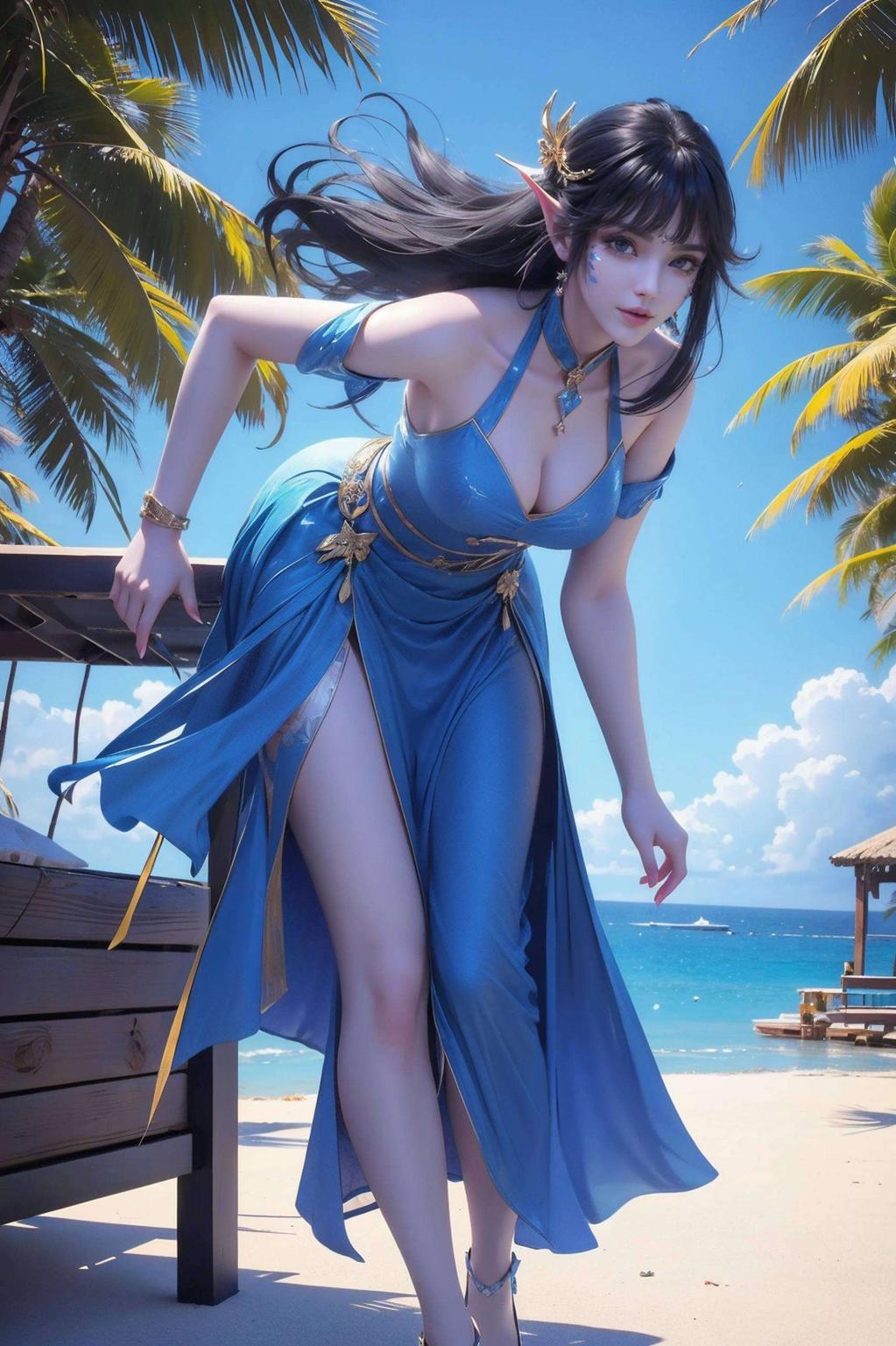 清新脱俗的笑容将斗破苍穹中的凤清儿完美融入手机屏幕