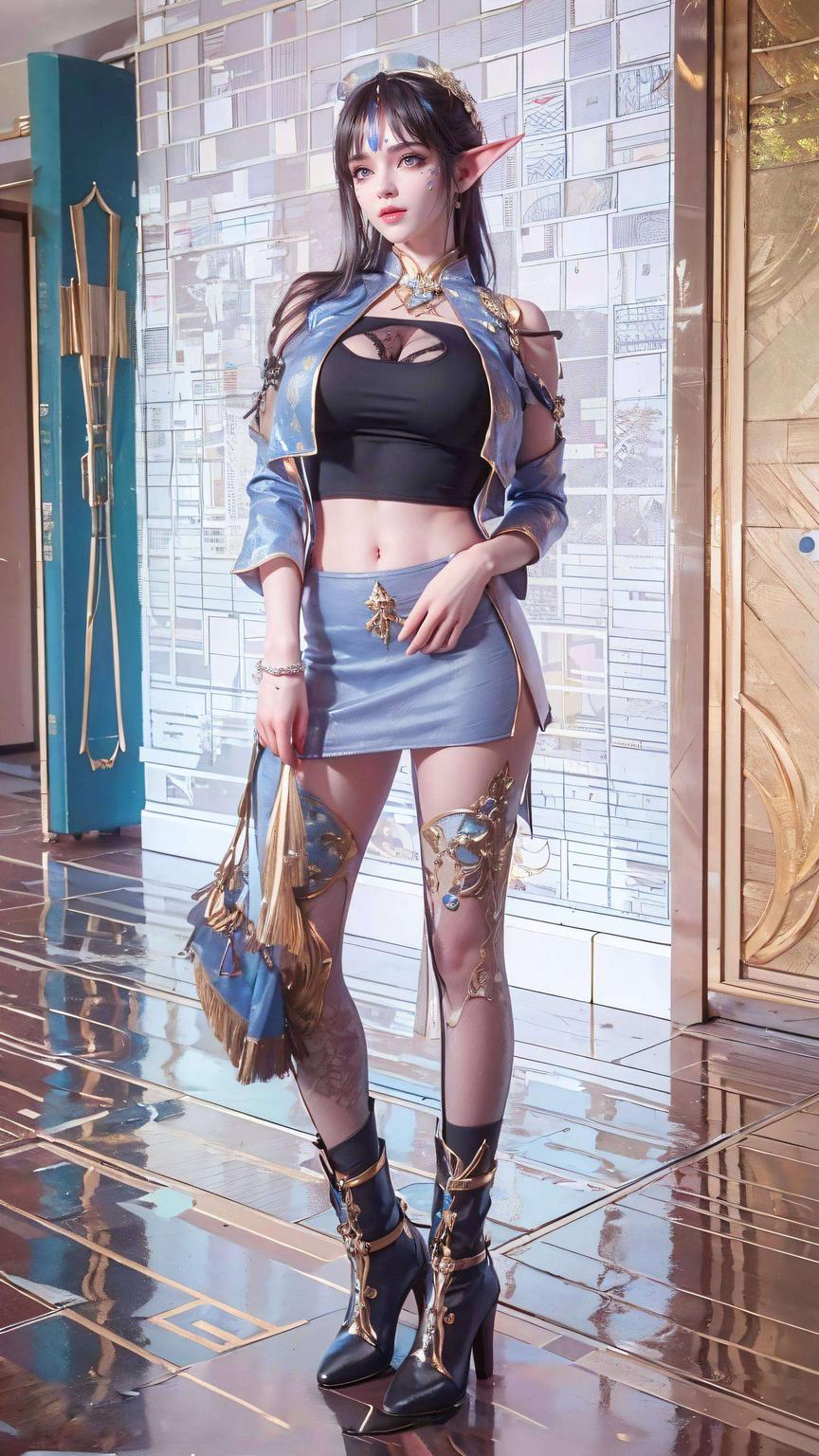 这款古香古色的国漫女神凤清儿壁纸纹理精致