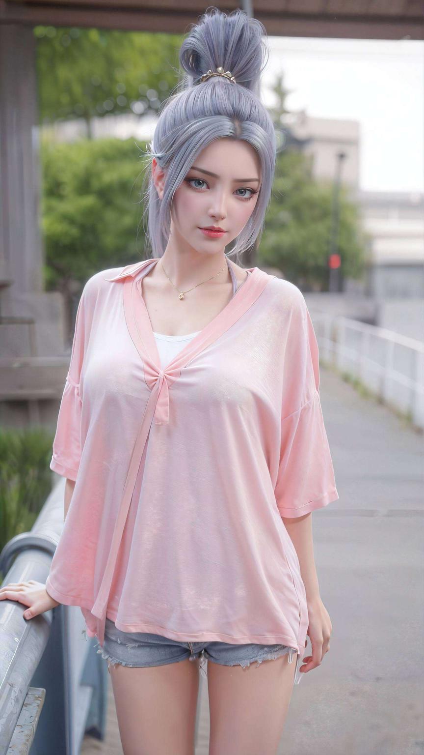 为你的电脑桌面增添一抹清冷又不失柔美的风采韩月冰装高清壁纸
