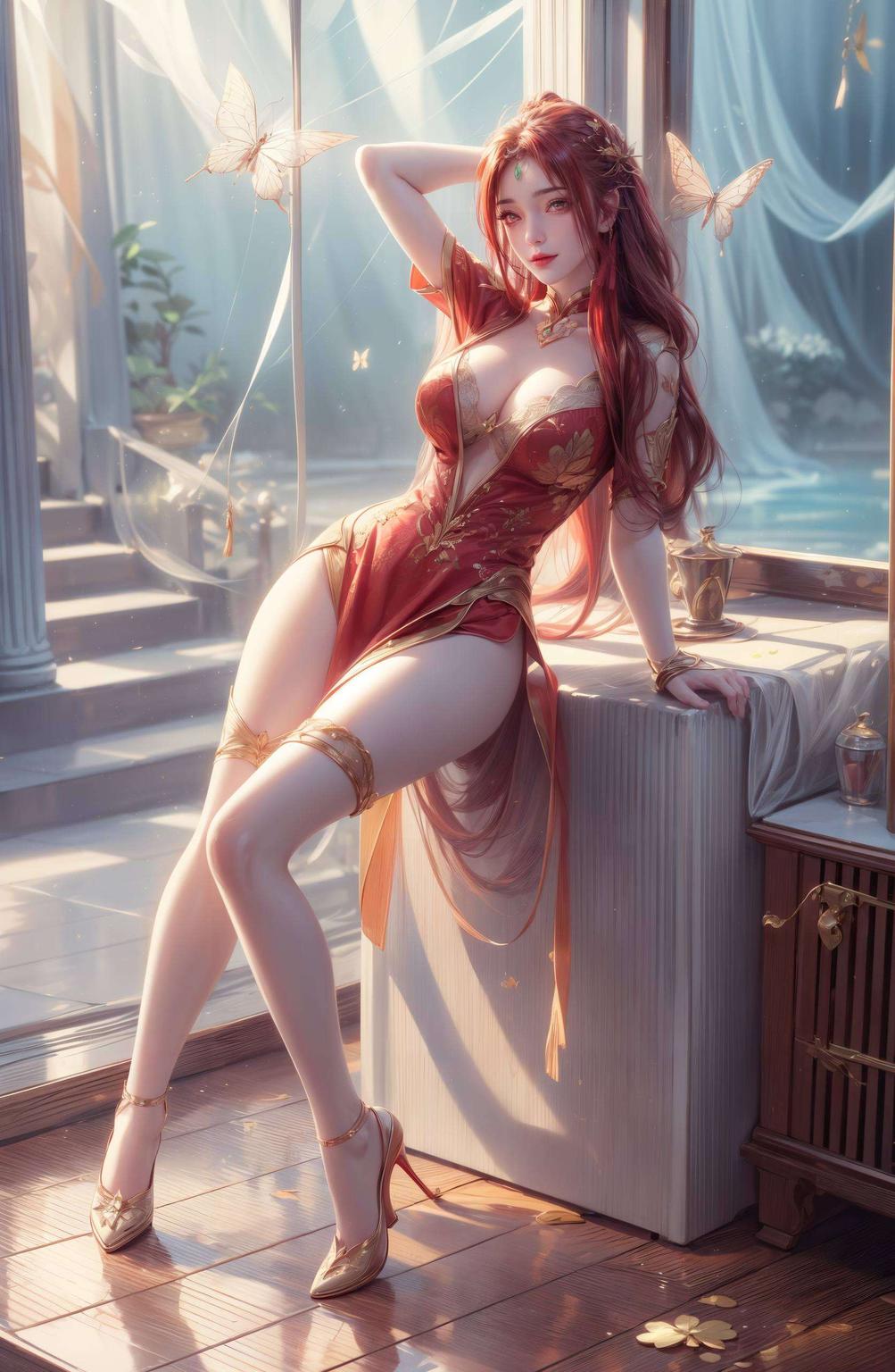 国漫美女背景图片让你的手机瞬间变身艺术画廊