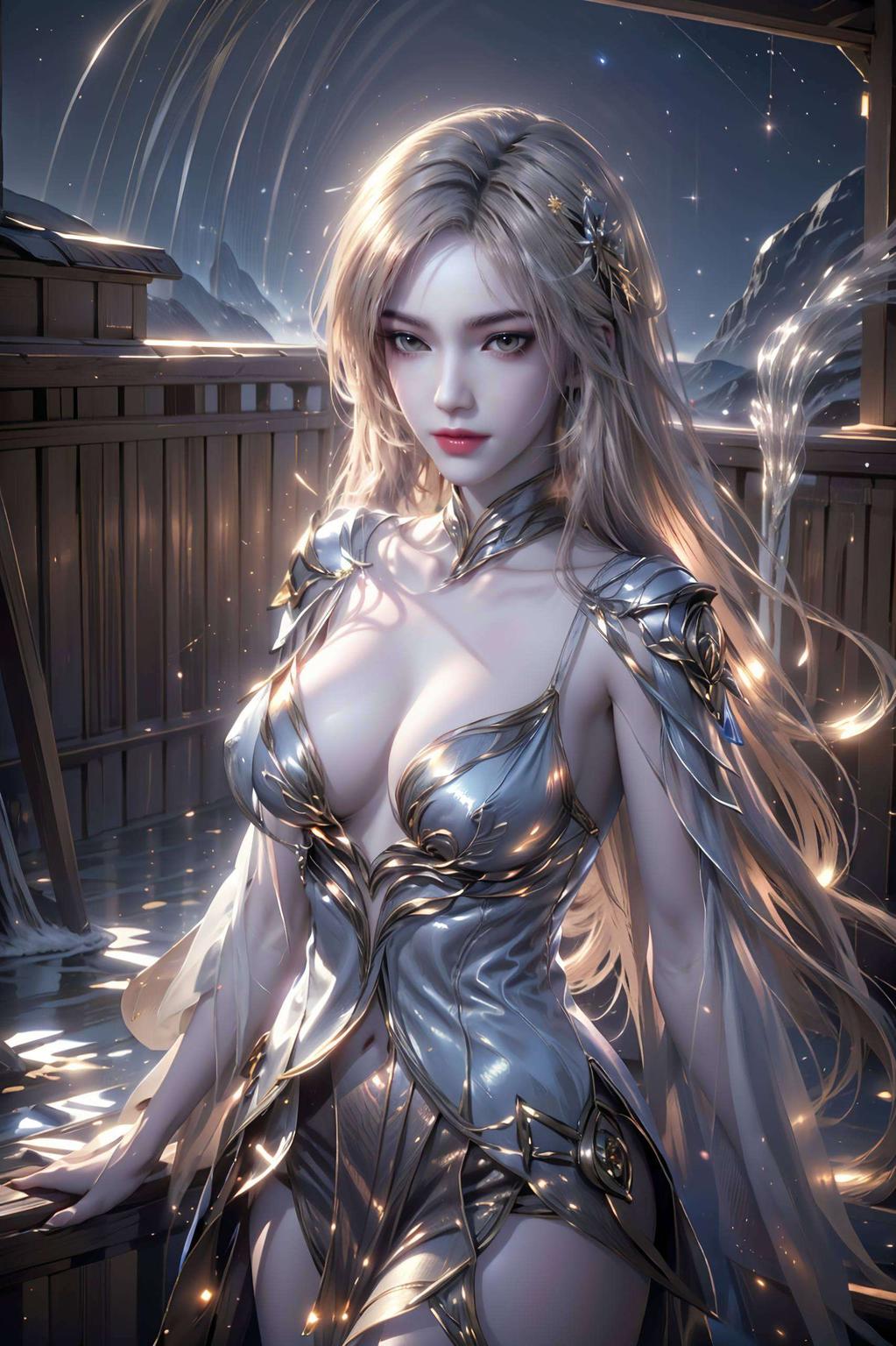 美艳动人这款4K超高清的胡列娜与小舞同框壁纸
