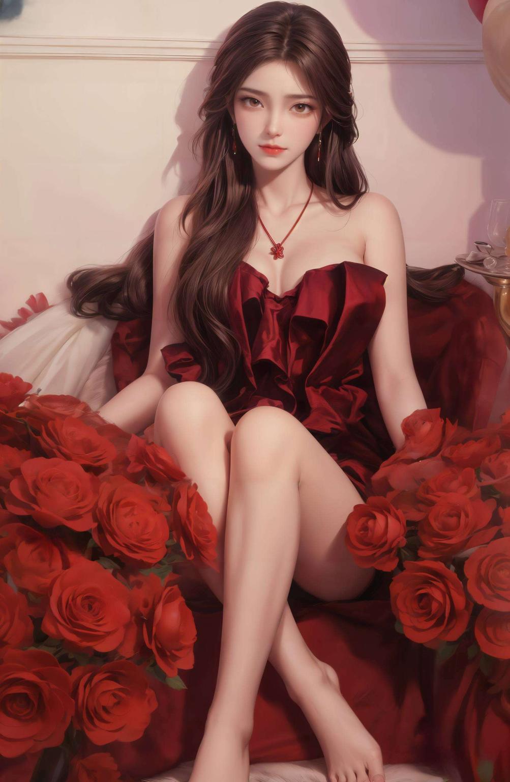 感受火灵儿的高清魅力！细腻笔触勾勒出碎花的柔美让火灵儿的灵动身影点亮你的每一天！