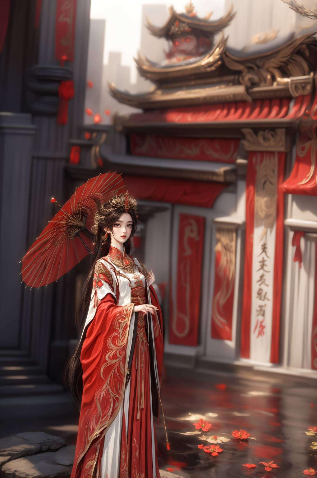 如梦如幻国漫美女火灵儿灵动飘逸