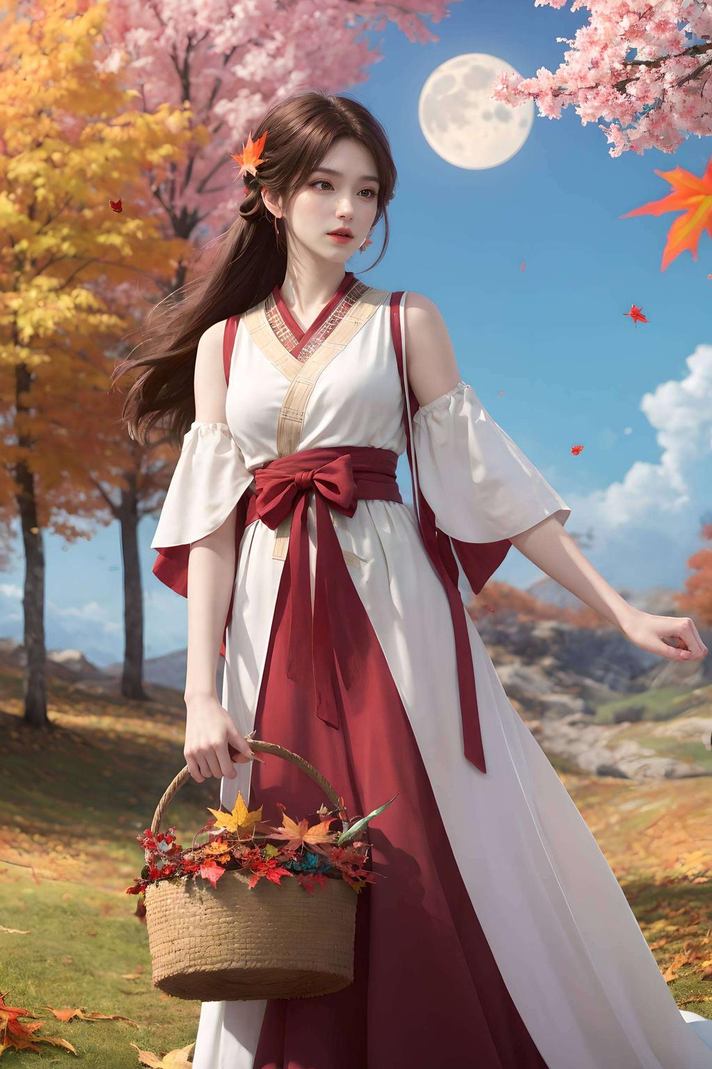 这幅AI绘画人物动作参考图是电脑壁纸的绝佳之选