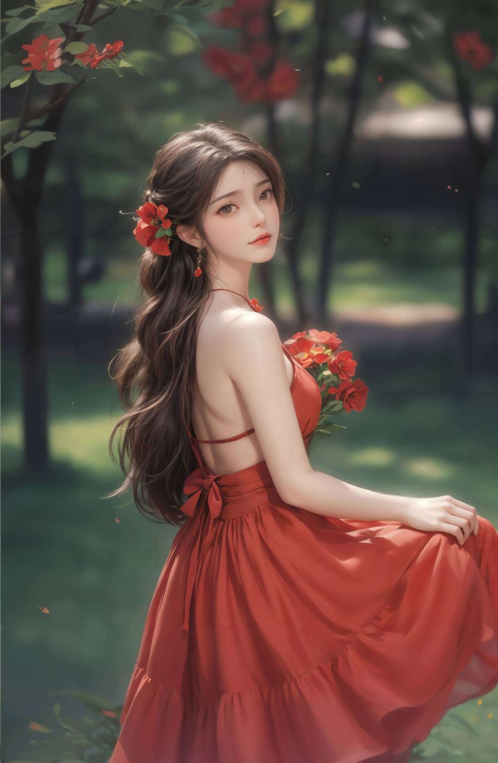 遇见火灵儿——这位灵动的民族风女孩细腻的笔触描绘出她的灵动身姿