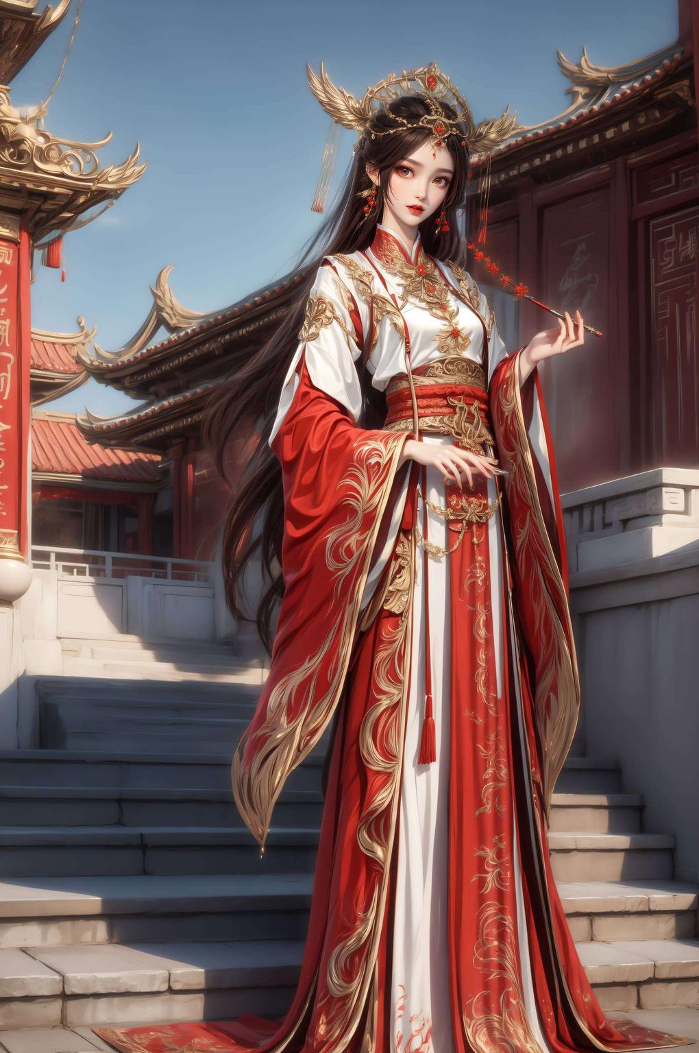 每一条纹路都闪耀着ai的巧思让这位国漫美女更加生动