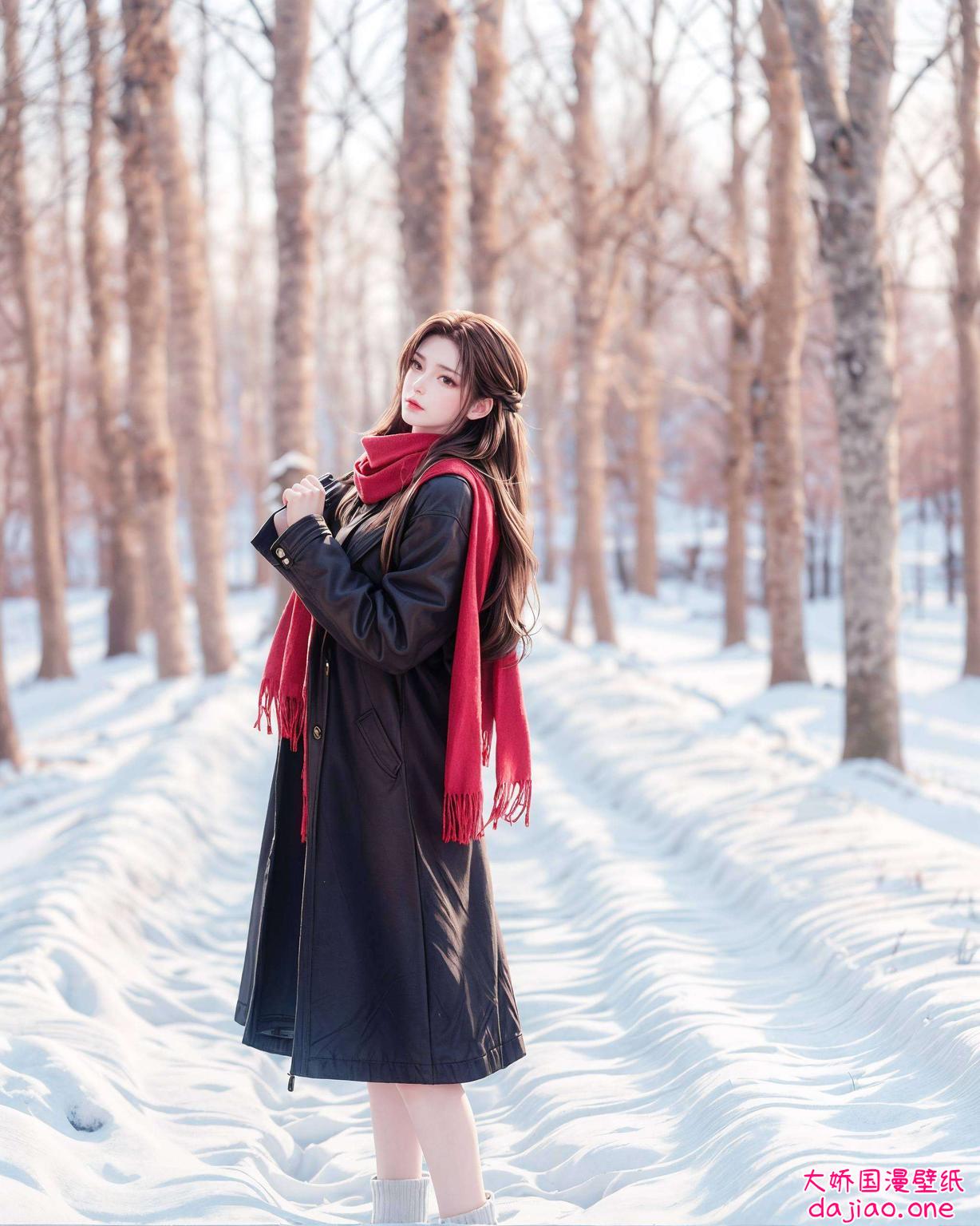 以微笑的人物形象捕捉宁静之美高清4K分辨率呈现细腻画质