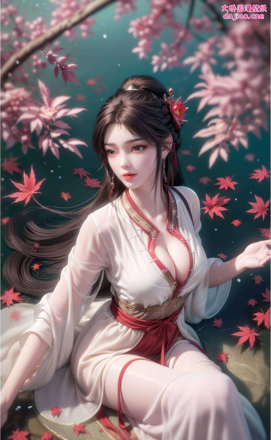 以两个火灵儿的俏皮形象为主题为你的平板带来一抹活力四射的视觉盛宴