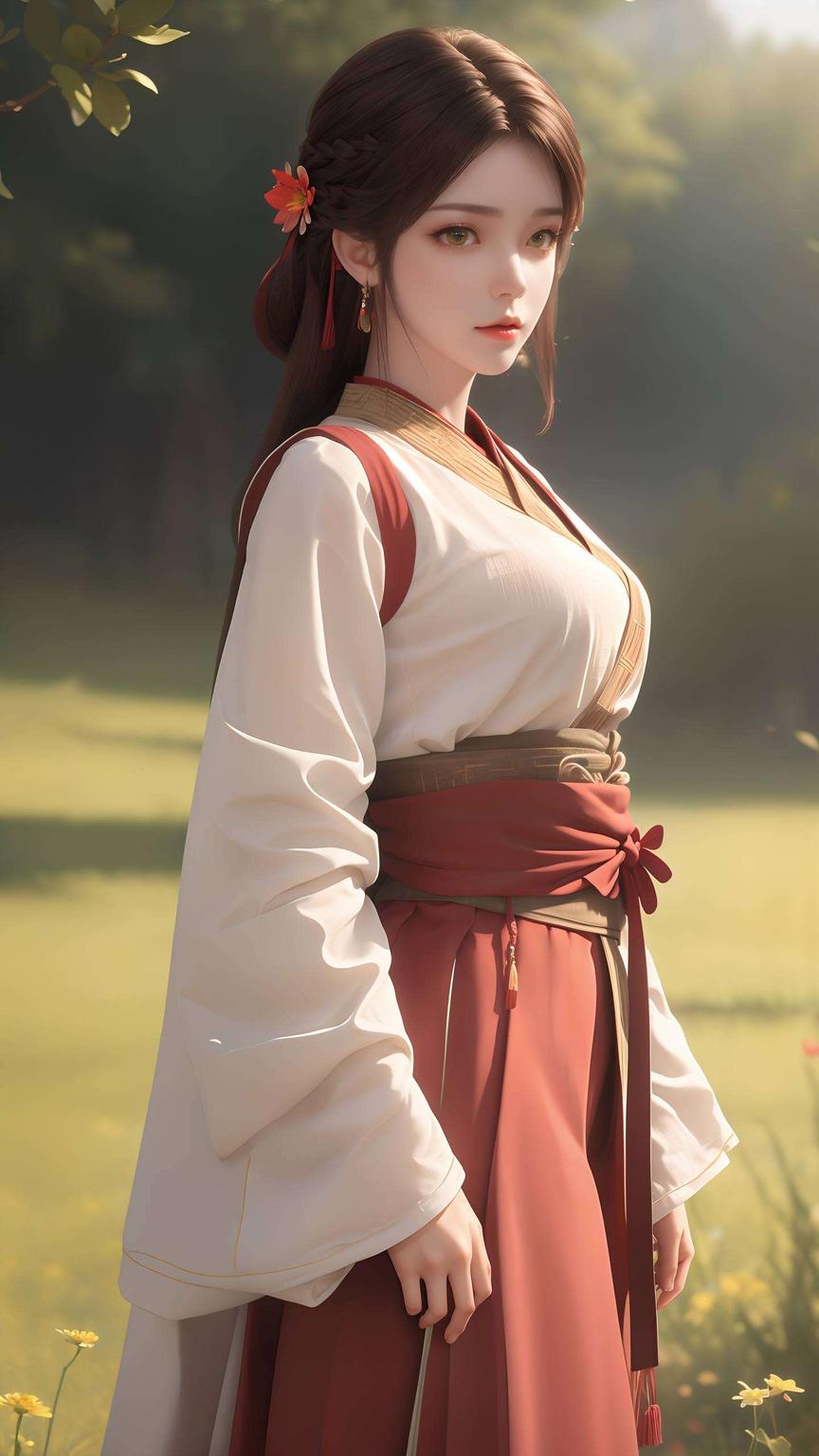 绘制细腻火灵儿旧建模壁纸图片