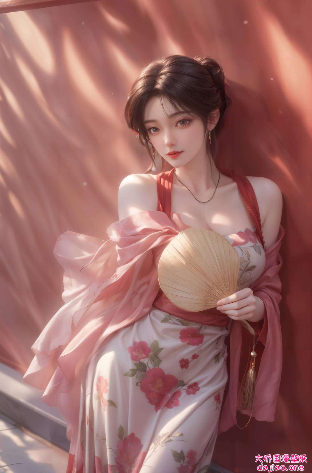 灵动身姿映衬着格纹的精致纹理绘制于细腻笔触间的火灵儿