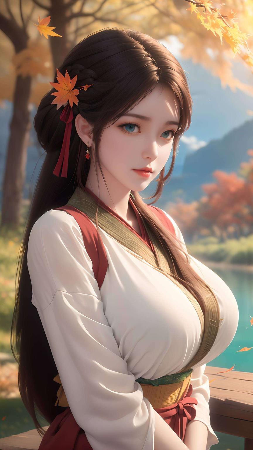 色彩斑斓火灵儿微笑的倩影如阳光洒落