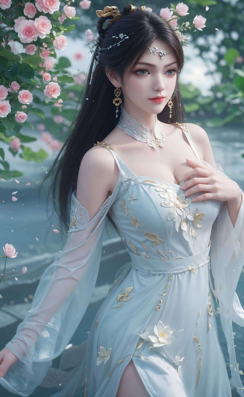 以可爱的笔触捕捉了她的灵动神韵国漫女神的魅力在此刻绽放
