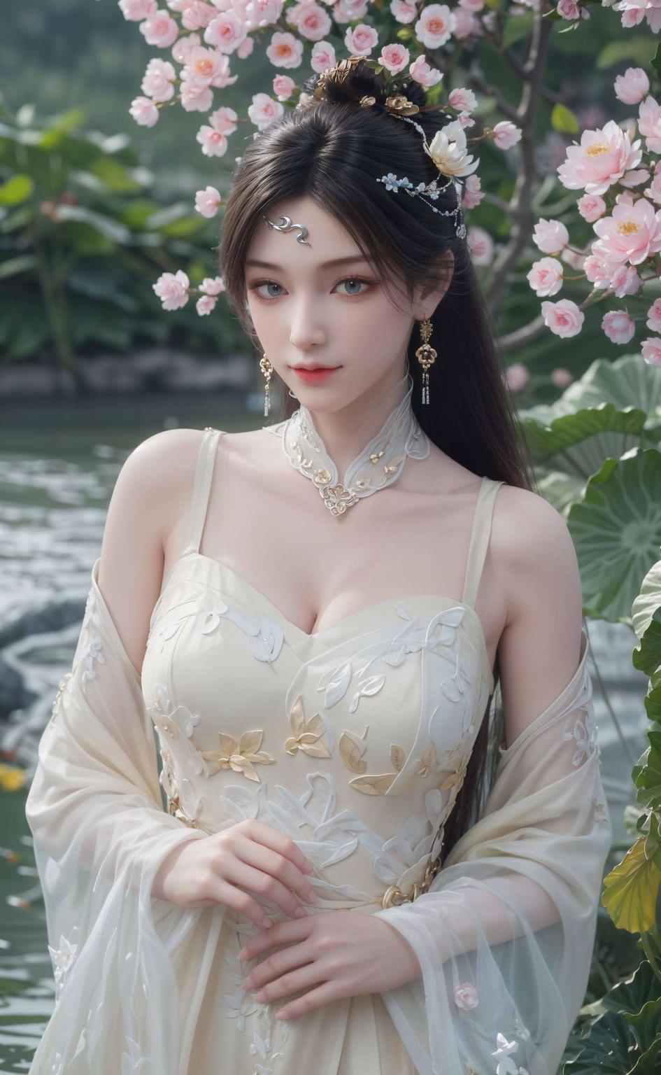 将国漫美女的魅力展现得淋漓尽致这款真人版金瓶儿壁纸