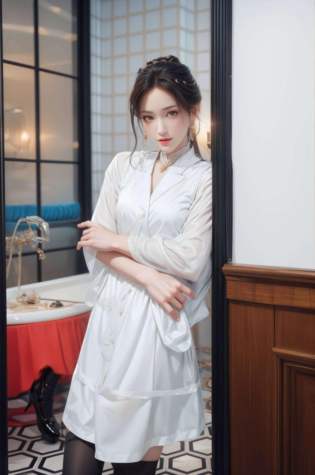 侘寂风格壁纸呈现2560p超高清晰度独特的国漫女主魅力