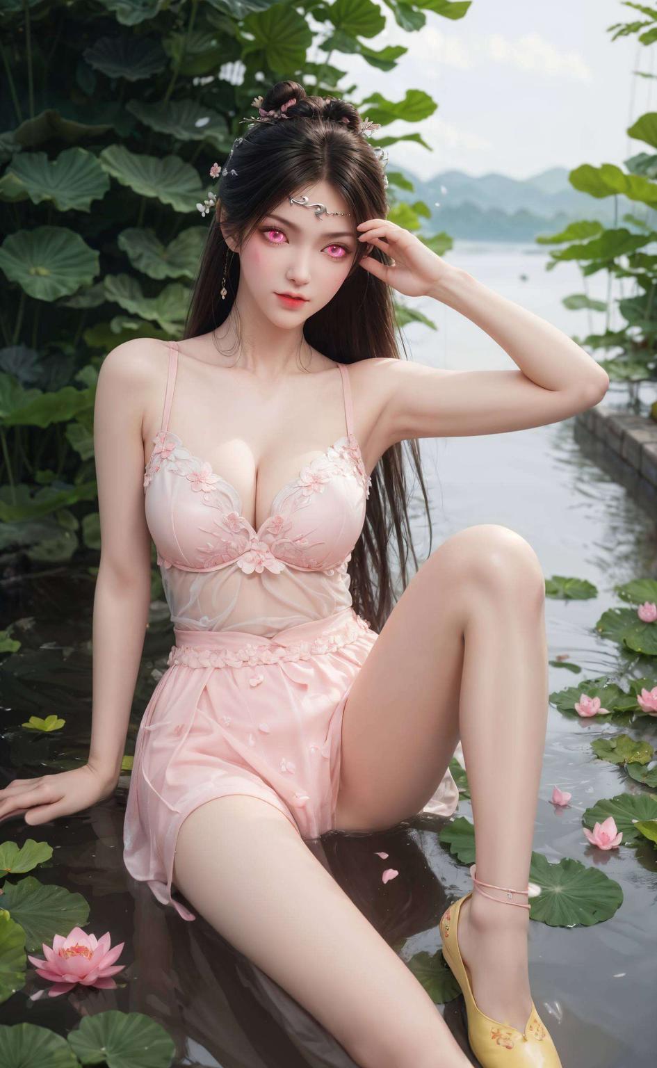 细腻的笔触与生动的色彩这款金瓶儿高清手机壁纸