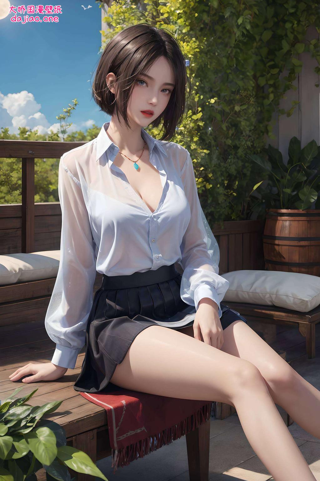 让你的手机壁纸不仅是装饰这款对眼睛好水彩iPhone漫画壁纸将姬如雪的苗族风情完美融入每一笔触